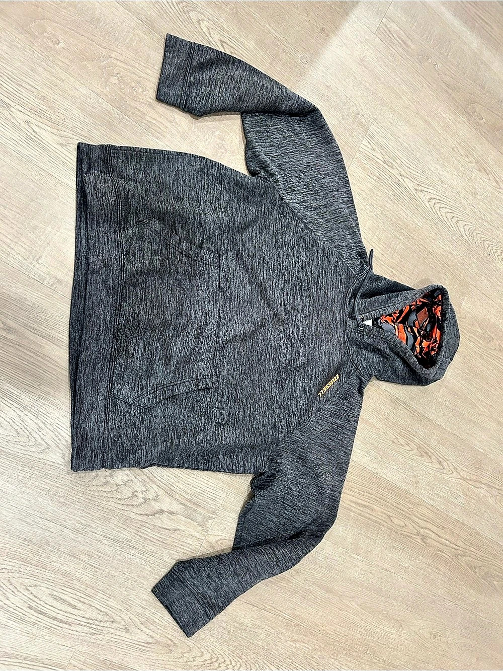 Russell Athletic Men’s Grey Fleece Lined Pullover Hoodie XL